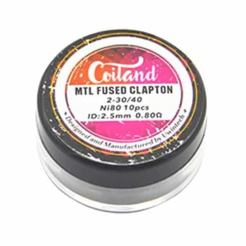 Coiland Mtl Fused Clapton Ni80 0.80ohm - 1pc