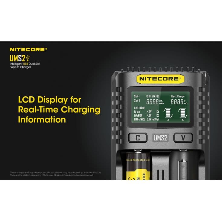 Nitecore UMS2 Charger Usb image 2