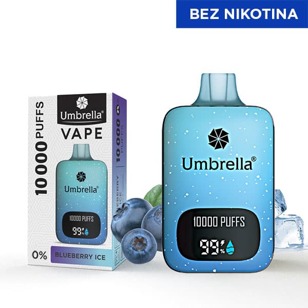 Umbrella 10000 Puffs Blueberry Ice 0mg image 1