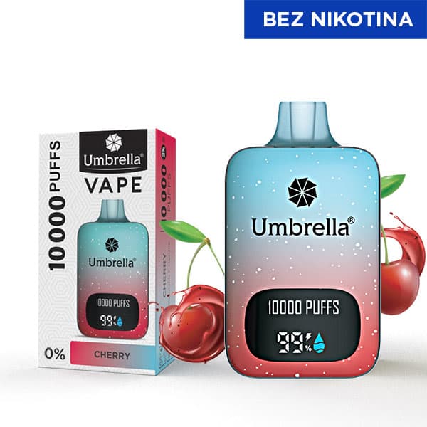 Umbrella 10000 Puffs Cherry 0mg image 1