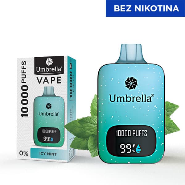 Umbrella 10000 Puffs Icy Mint 0mg image 1