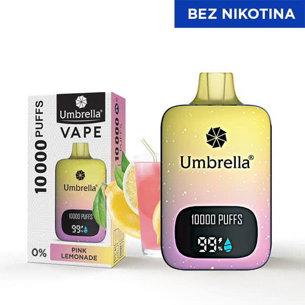 Umbrella 10000 Puffs Pink Lemonade 0mg image 1