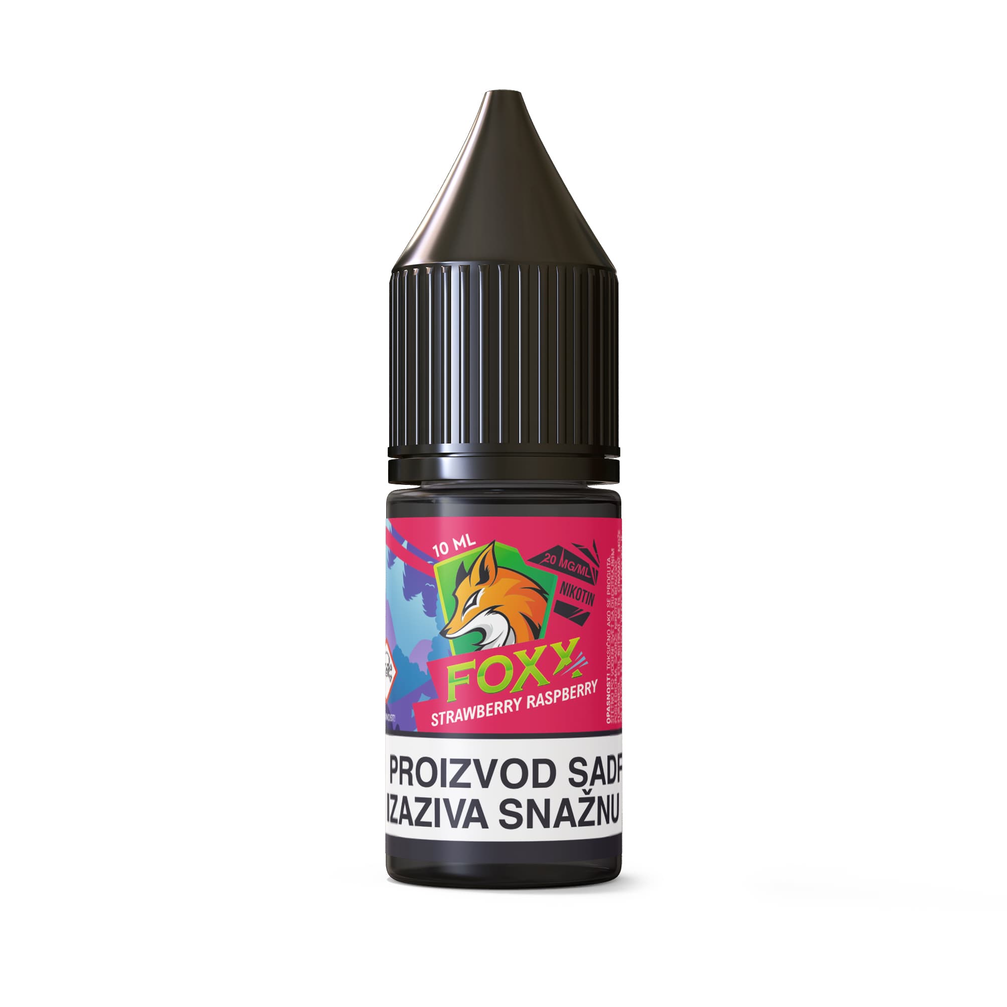 FOXX Strawberry Raspberry 0mg 10ml image 1